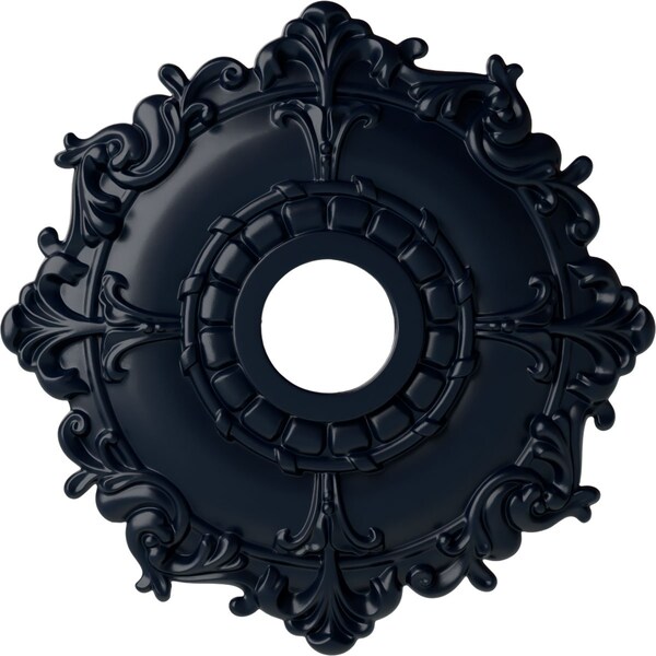 Ekena Millwork Riley Ceiling Medallion (Fits Canopies up to 4 5/8"), 18"OD x 3 1/2"ID x 1 1/2"P, Midnight Dream CM18RLMDF - main